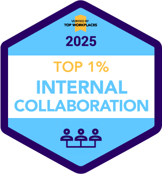 Verified by Top Workplaces 2025 | Top 1% Internal collaboration
