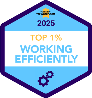Verified by Top Workplaces 2025 | Top 1% Working efficiently